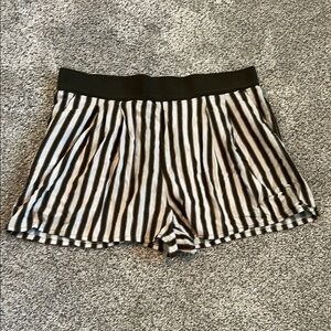 H&M striped silky shorts